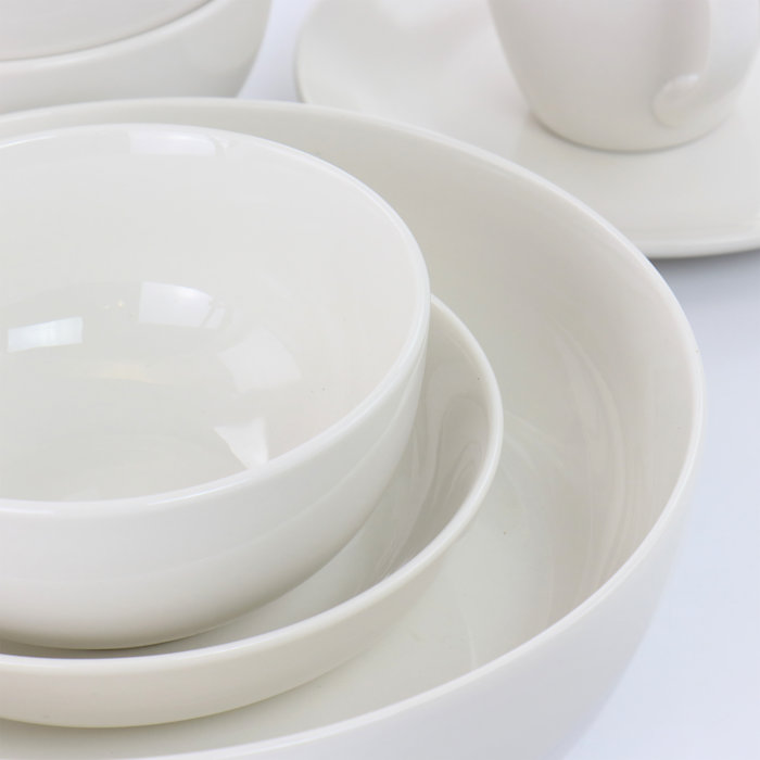 Elama Porcelain China Dinnerware Set of 32 & Reviews Wayfair